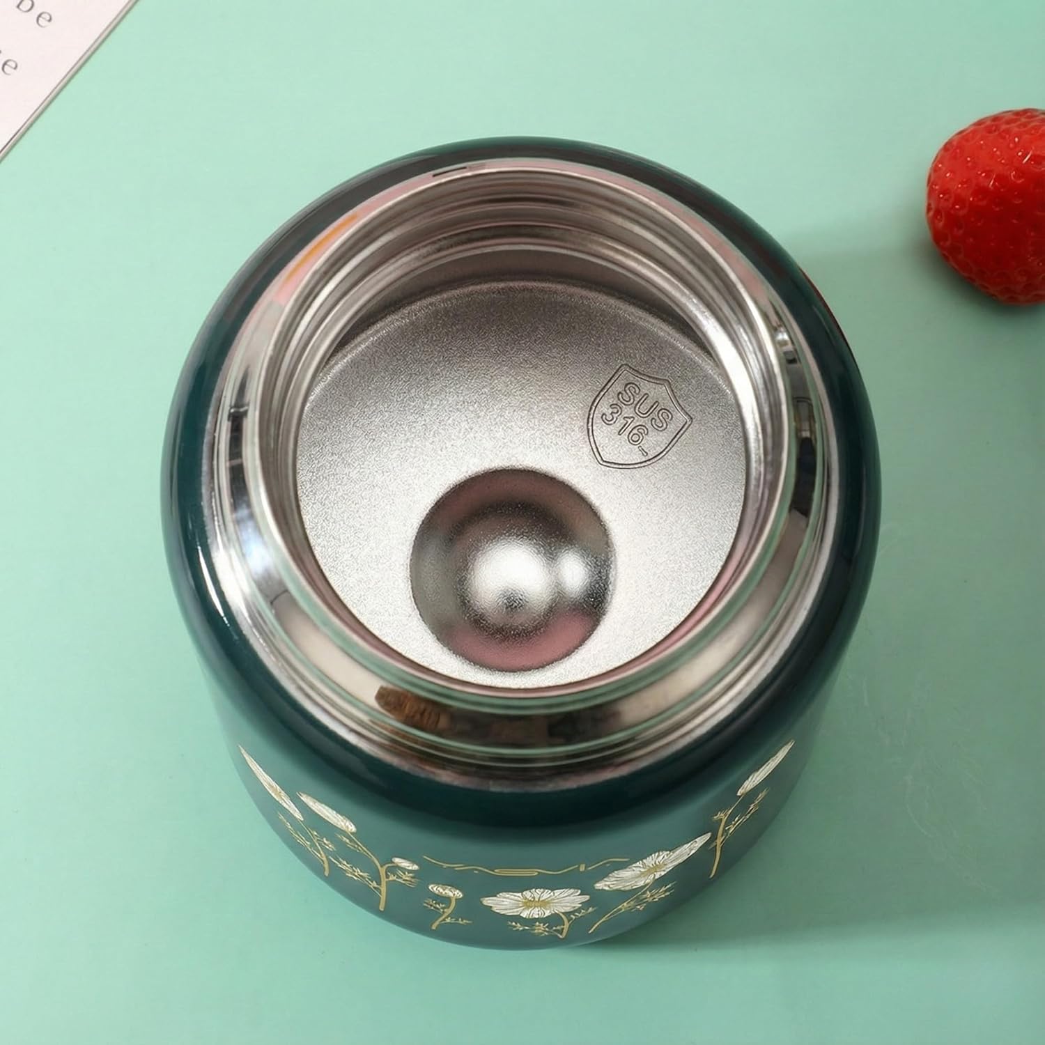 Yemek İçin Termal Saklama Kabı 650 ml – Premium 316 Paslanmaz Çelik Isı Koruyucu Yemek Kabı, Kaşıklı, Sızdırmaz Öğle Yemeği ve Çorba Kabı, Ofis, Üniversite ve Günlük Kullanım İçin Yalıtımlı Beslenme Kabı